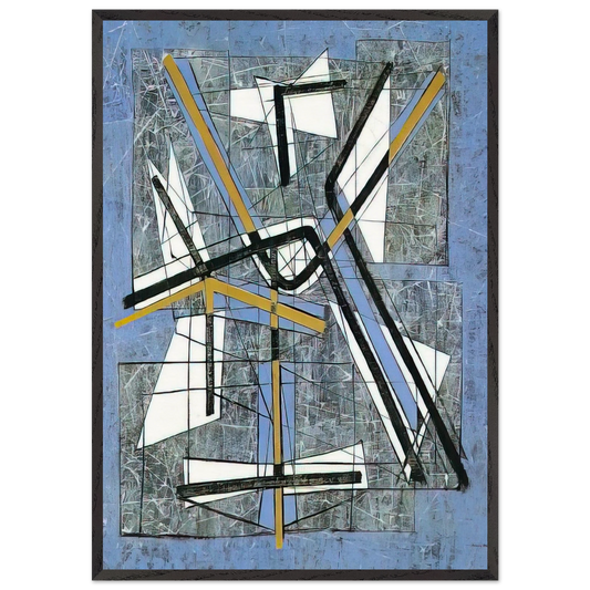 Animals and Minerals - 1952 - Jimmy Ernst Framed Art Print – Black Wooden Frame - Default Title - -Framed Art Print