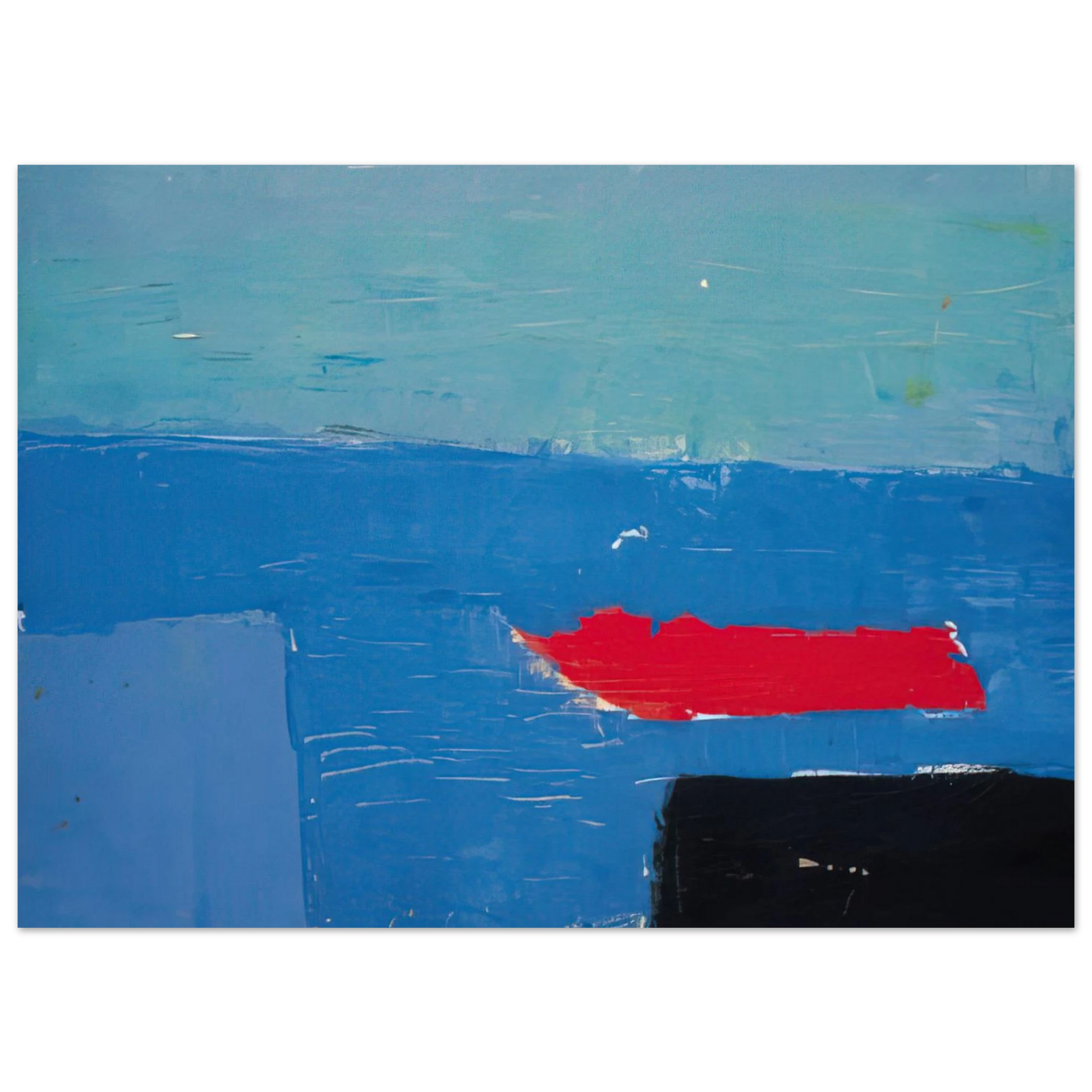 Nicolas de Stael - Bâteau - Lyrical Abstraction Fine Art Poster - 75x100 cm / 30x40 inches