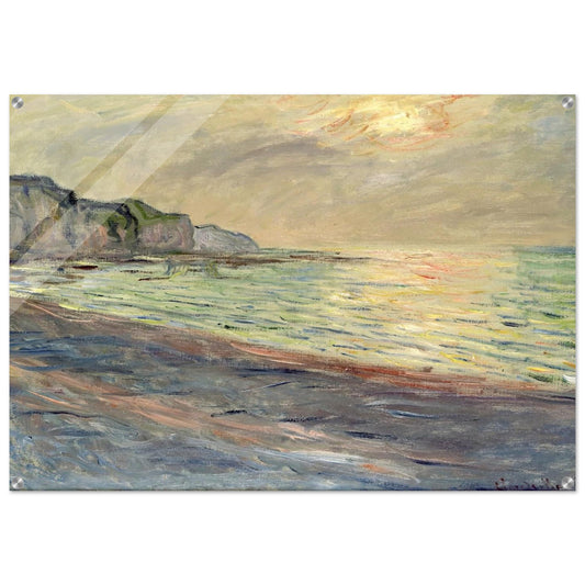 Pourville, Sunset - claude monet Acrylic Print - 70x100 cm / 28x40″ inches