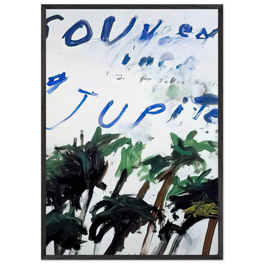 Souvenir - Cy Twombly Framed Art Print – Black Wooden Frame - Default Title - -Framed Art Print