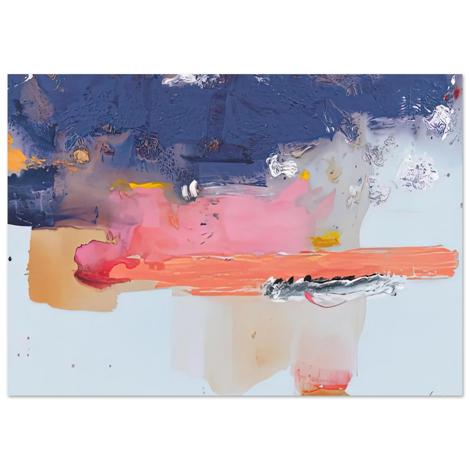 Helen Frankenthaler - Western Roadmap, 1991- Wall Art - 30x40 cm / 12x16 inches - Fine Art Poster - -