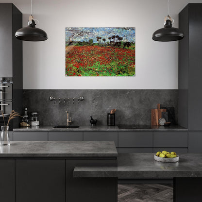 Field with Poppies - Vincent van Gogh Acrylic Print - 70x100 cm / 28x40″ inches