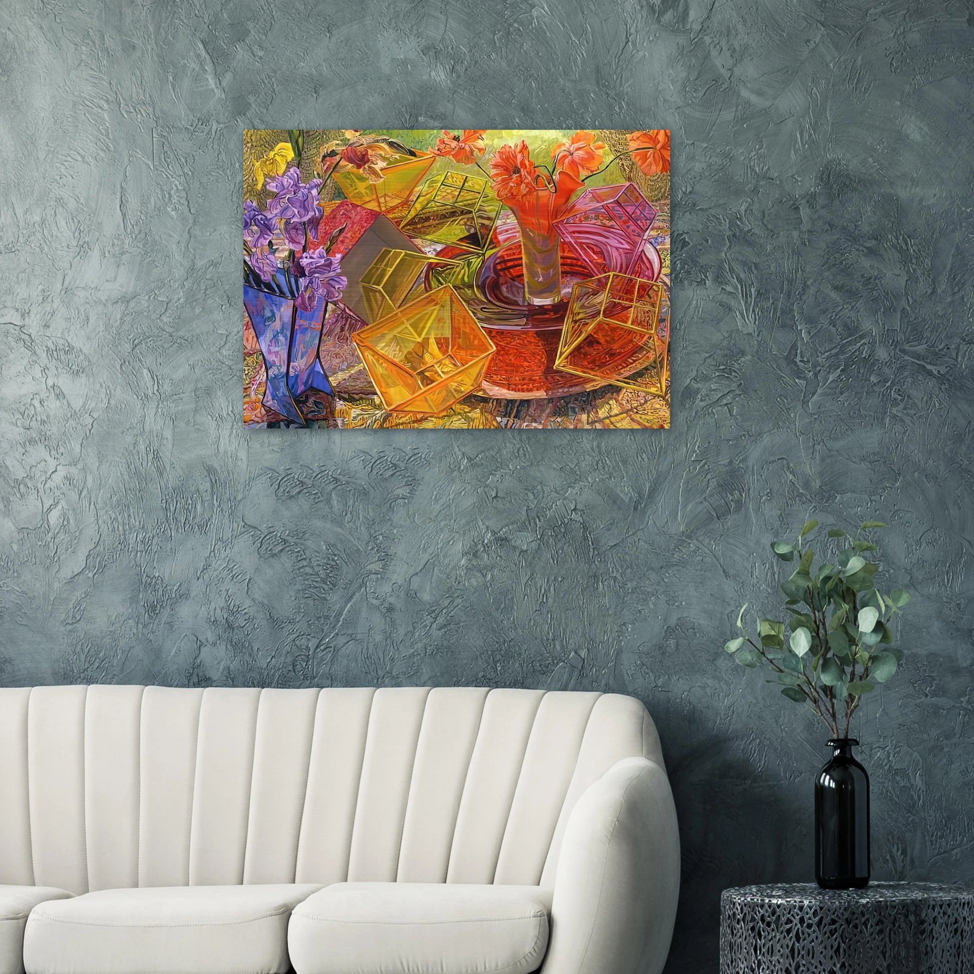 PLASTIC BOXES 2007 - Janet Fish Brushed Aluminum Print - 70x100 cm / 28x40 inches | Janet Fish Aluminum Print | Janet Fish Prints