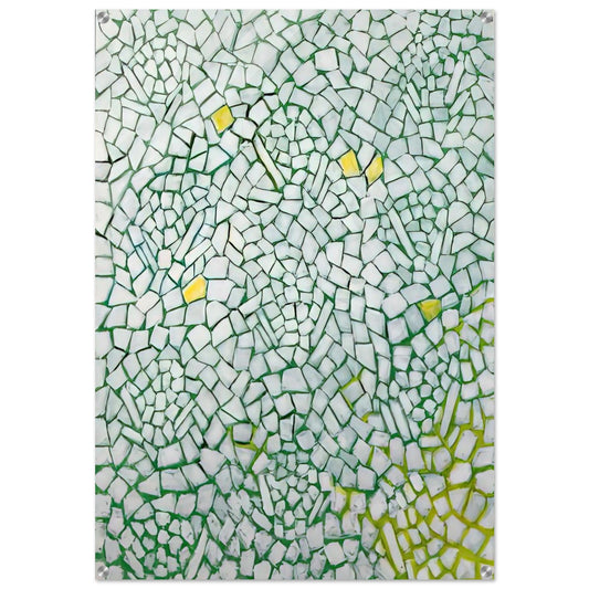 WHITE ROSES SING AND SING 1976 - Alma Woodsey Thomas Acrylic Print - 70x100 cm / 28x40″ inches | Alma Woodsey Thomas Wall Art | Alma Woodsey Thomas Prints