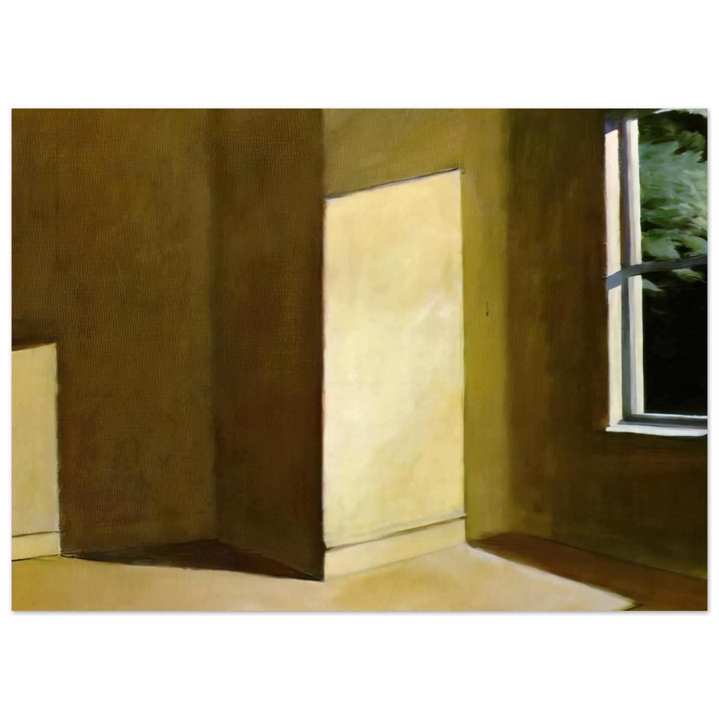 Edward Hopper - Sun in an Empty Room Fine Art Poster - 75x100 cm / 30x40 inches