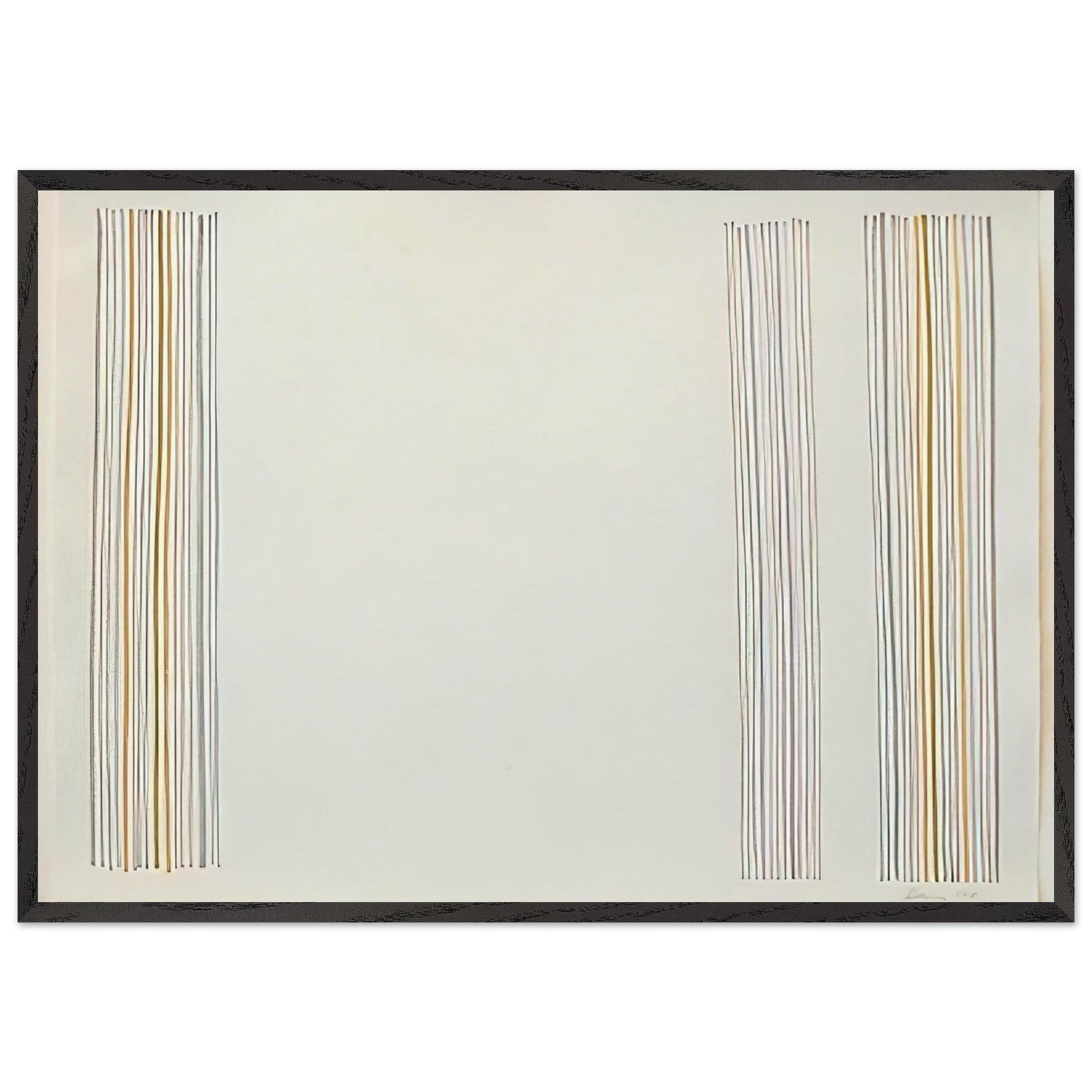 Untitled - 1981 N1 - Gene Davis Framed Art Print – Black Wooden Frame - Default Title - -Framed Art Print