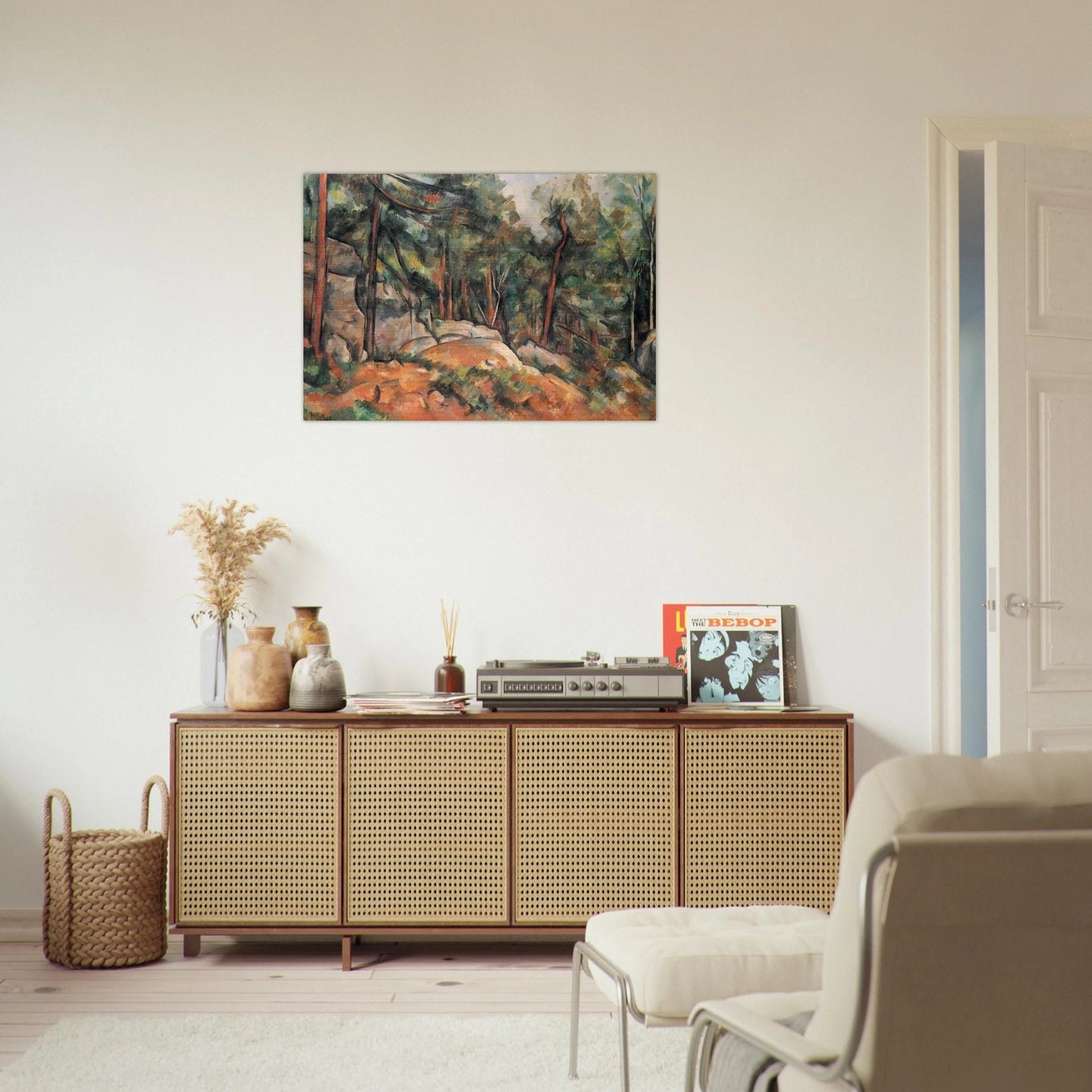 In the Forest - Paul Cézanne Brushed Aluminum Print - 70x100 cm / 28x40 inches | Paul Cézanne Aluminum Print | Paul Cézanne Prints