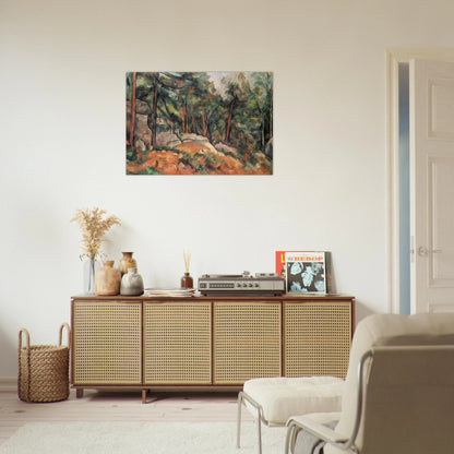 In the Forest - Paul Cézanne Brushed Aluminum Print - 70x100 cm / 28x40 inches | Paul Cézanne Aluminum Print | Paul Cézanne Prints