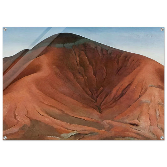 Small Purple Hills - Georgia O'Keeffe Acrylic Print - 70x100 cm / 28x40″ inches