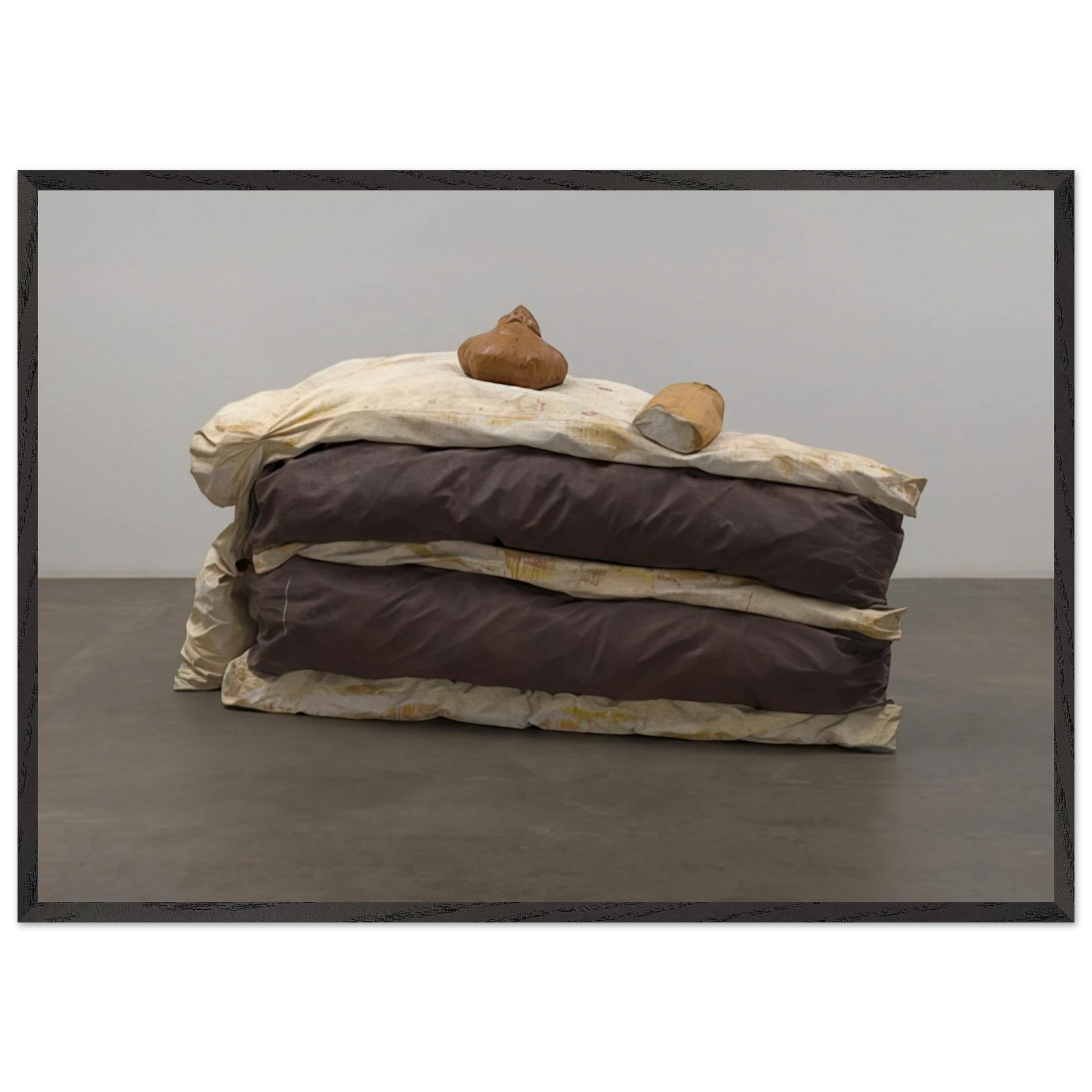 FLOOR CAKE 1962 - Claes Oldenburg Framed Art Print – Black Wooden Frame - Default Title - -Framed Art Print