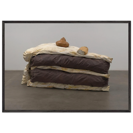 FLOOR CAKE 1962 - Claes Oldenburg Framed Art Print – Black Wooden Frame - Default Title - -Framed Art Print