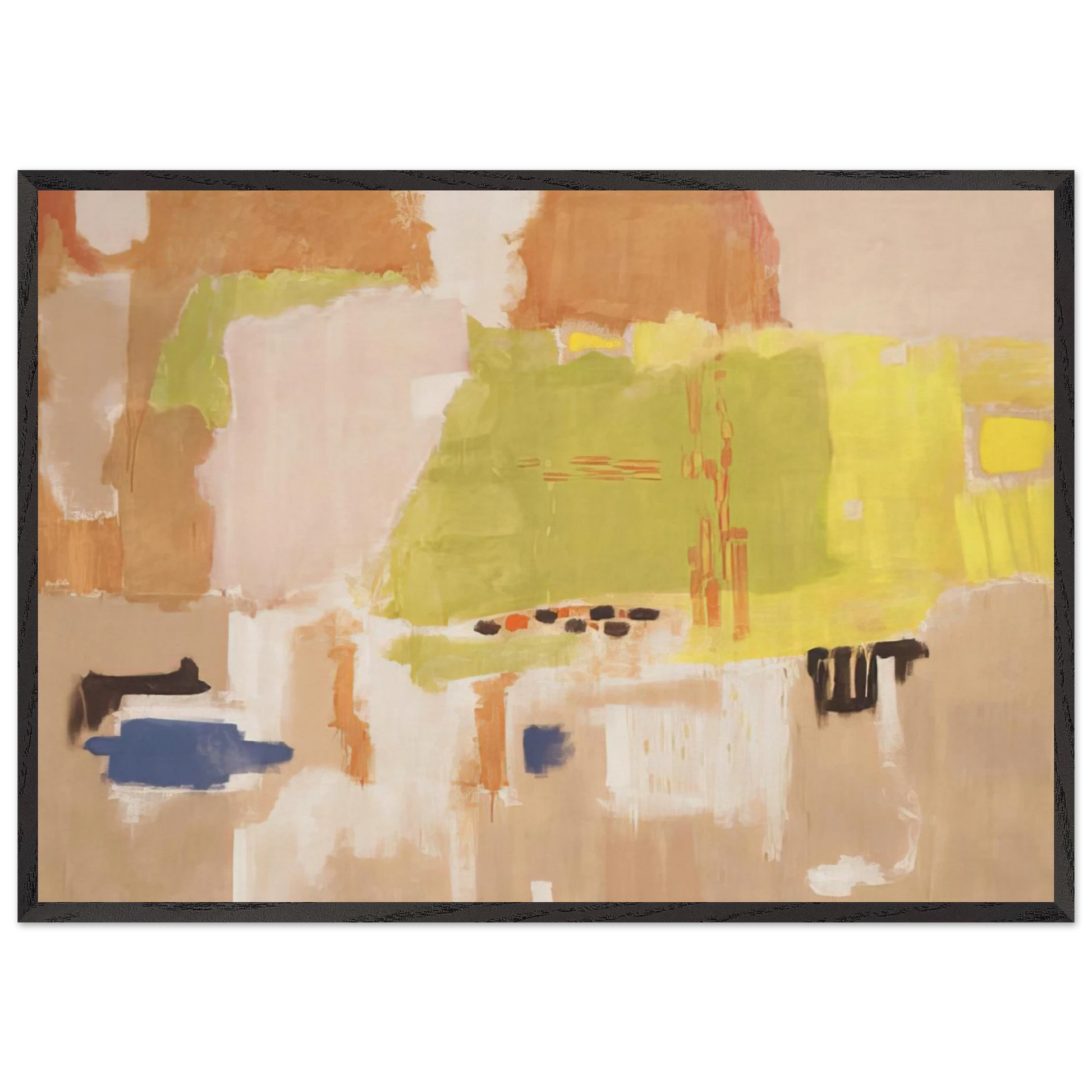 No1 Untitled - 1948 - Mark Rothko Framed Art Print – Black Wooden Frame - Default Title - -Framed Art Print