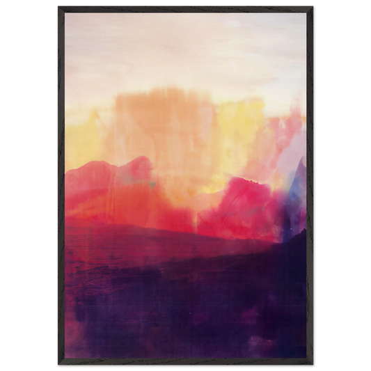 The Source - 1993 - Ronnie Landfield Framed Art Print – Black Wooden Frame - Default Title - -Framed Art Print