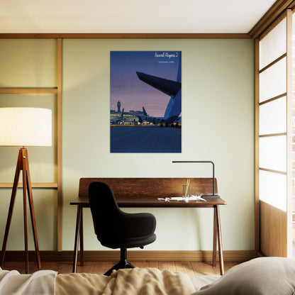 Taxiway - Hiroshi Nagai Brushed Aluminum Print - 70x100 cm / 28x40 inches | Hiroshi Nagai Aluminum Print | Hiroshi Nagai Prints