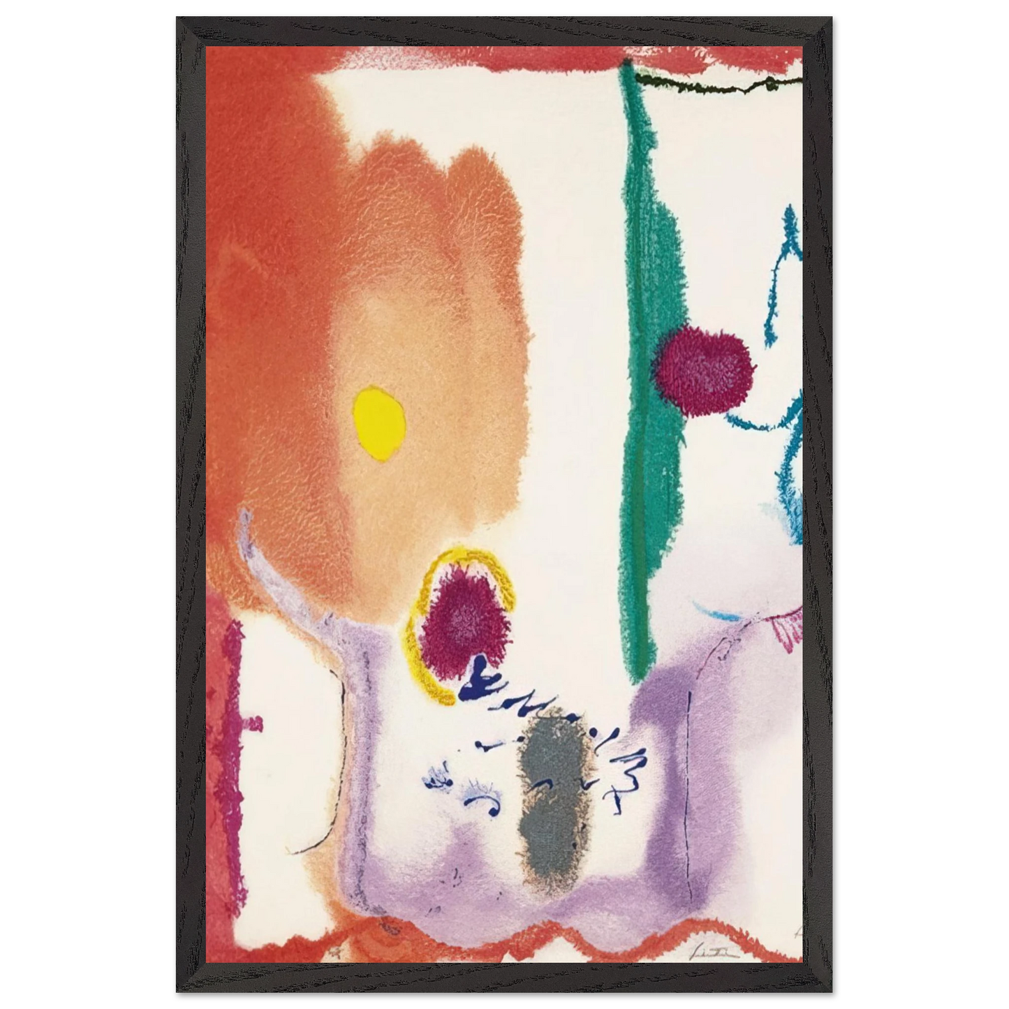 Helen Frankenthaler - Beginnings - 2002 Wall art - A2 (42 x 59.4  cm) - Fine Art Poster - -