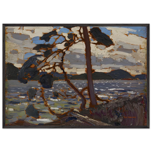 SKETCH FOR THE WEST WIND 1916 - Tom Thomson Framed Art Print – Black Wooden Frame - Default Title - -Framed Art Print
