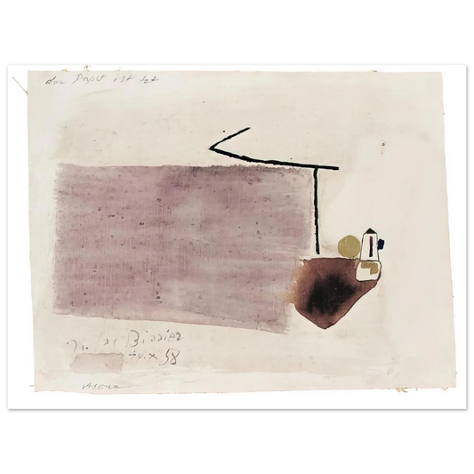 Julius Bissier - 14.X.58 - 1958 Fine Art Poster - Default Title