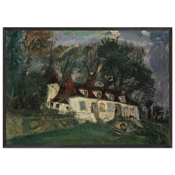 HOUSE AT OISEME 1934 - Chaim Soutine 70x100 cm / 28x40 inches Framed Art Print – Black Wooden Frame