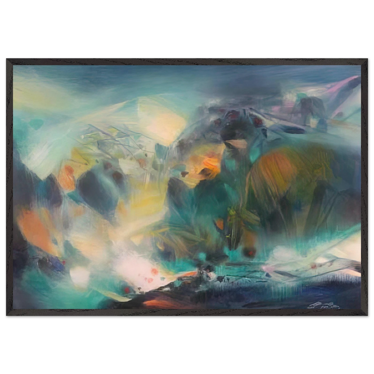 VIVANTE S R NIT DES NEIGES 2005 - Chu teh Chun Framed Art Print – Black Wooden Frame - Default Title - -Framed Art Print