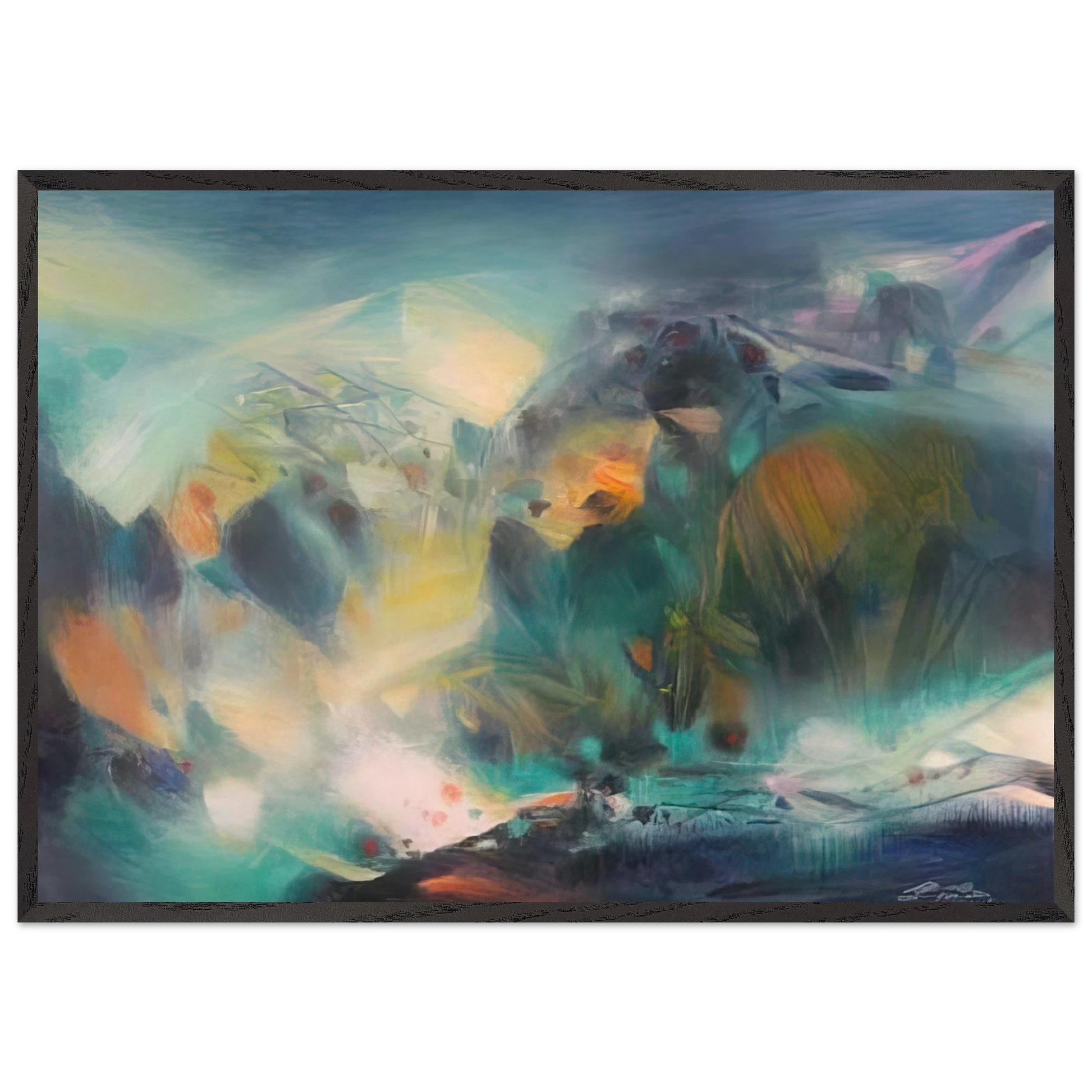 VIVANTE S R NIT DES NEIGES 2005 - Chu teh Chun Framed Art Print – Black Wooden Frame - Default Title - -Framed Art Print