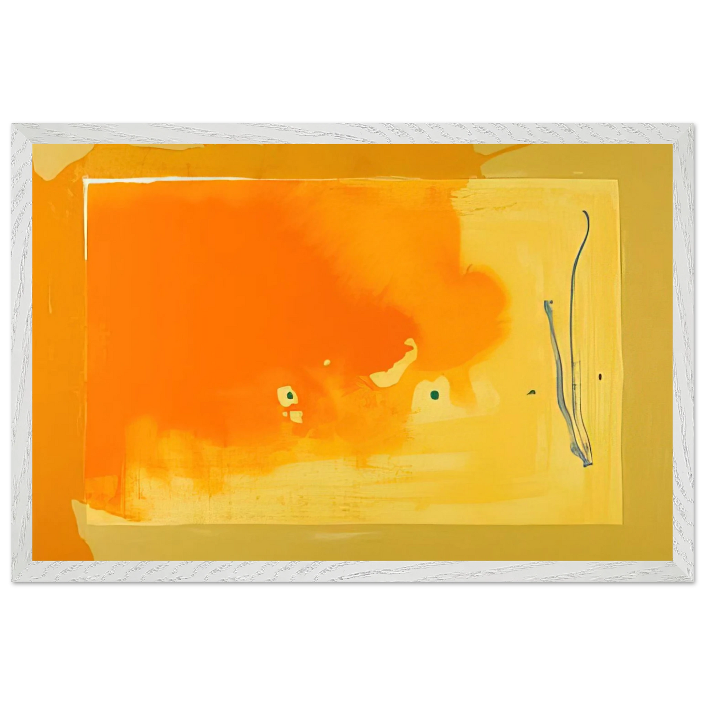 Helen Frankenthaler - Bilbao - 1998 Wall art - A3 (29.7 x 42  cm) - Premium Wooden Framed Poster With Fine Art Paper - Black frame