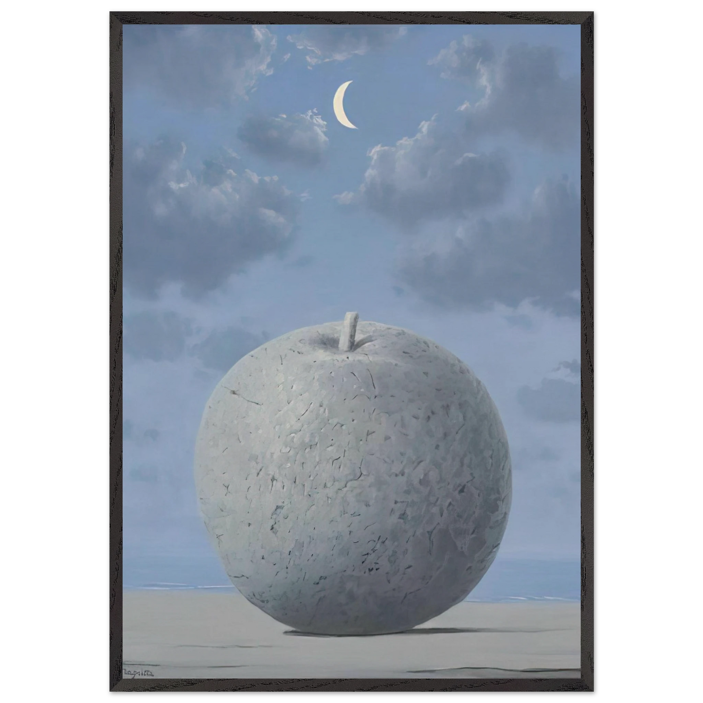 SOUVENIRS FROM TRAVEL 1963 - Rene Magritte Framed Art Print – Black Wooden Frame - Default Title - -Framed Art Print