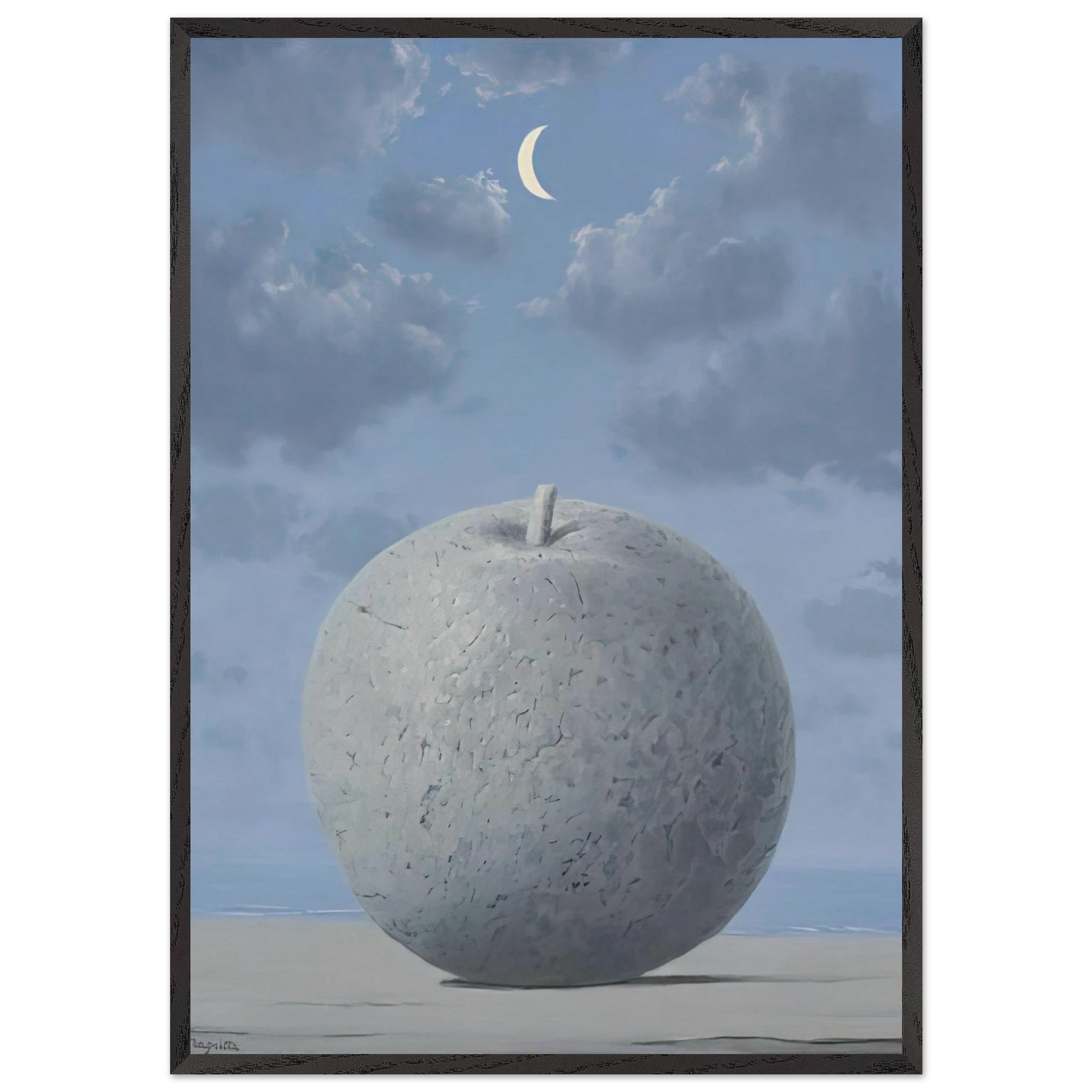 SOUVENIRS FROM TRAVEL 1963 - Rene Magritte Framed Art Print – Black Wooden Frame - Default Title - -Framed Art Print