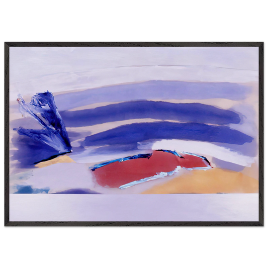 The Spaniard For Picasso - 1980 - Ronnie Landfield Framed Art Print – Black Wooden Frame - Default Title - -Framed Art Print