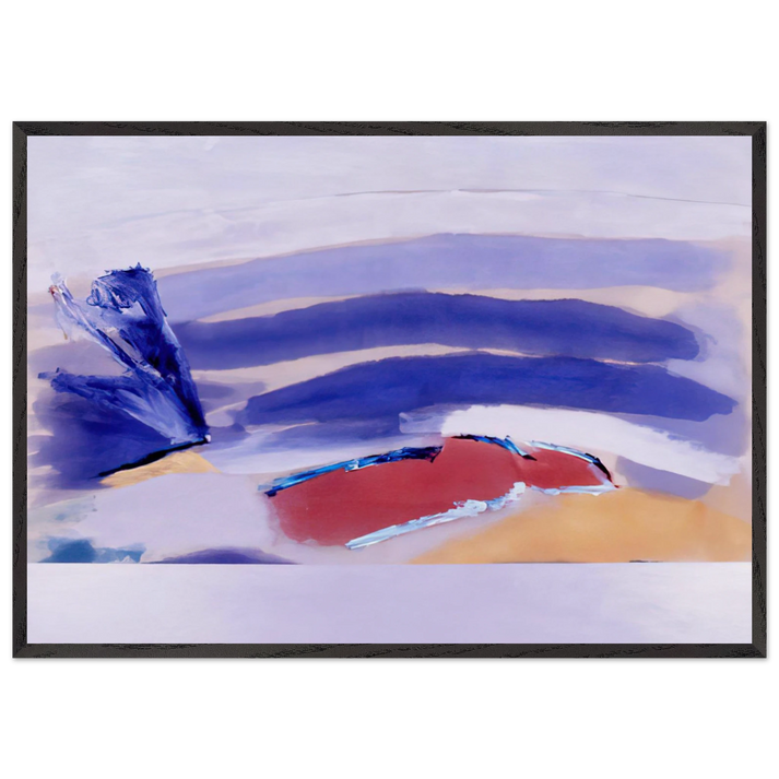 The Spaniard For Picasso - 1980 - Ronnie Landfield 70x100 cm / 28x40 inches Framed Art Print – Black Wooden Frame