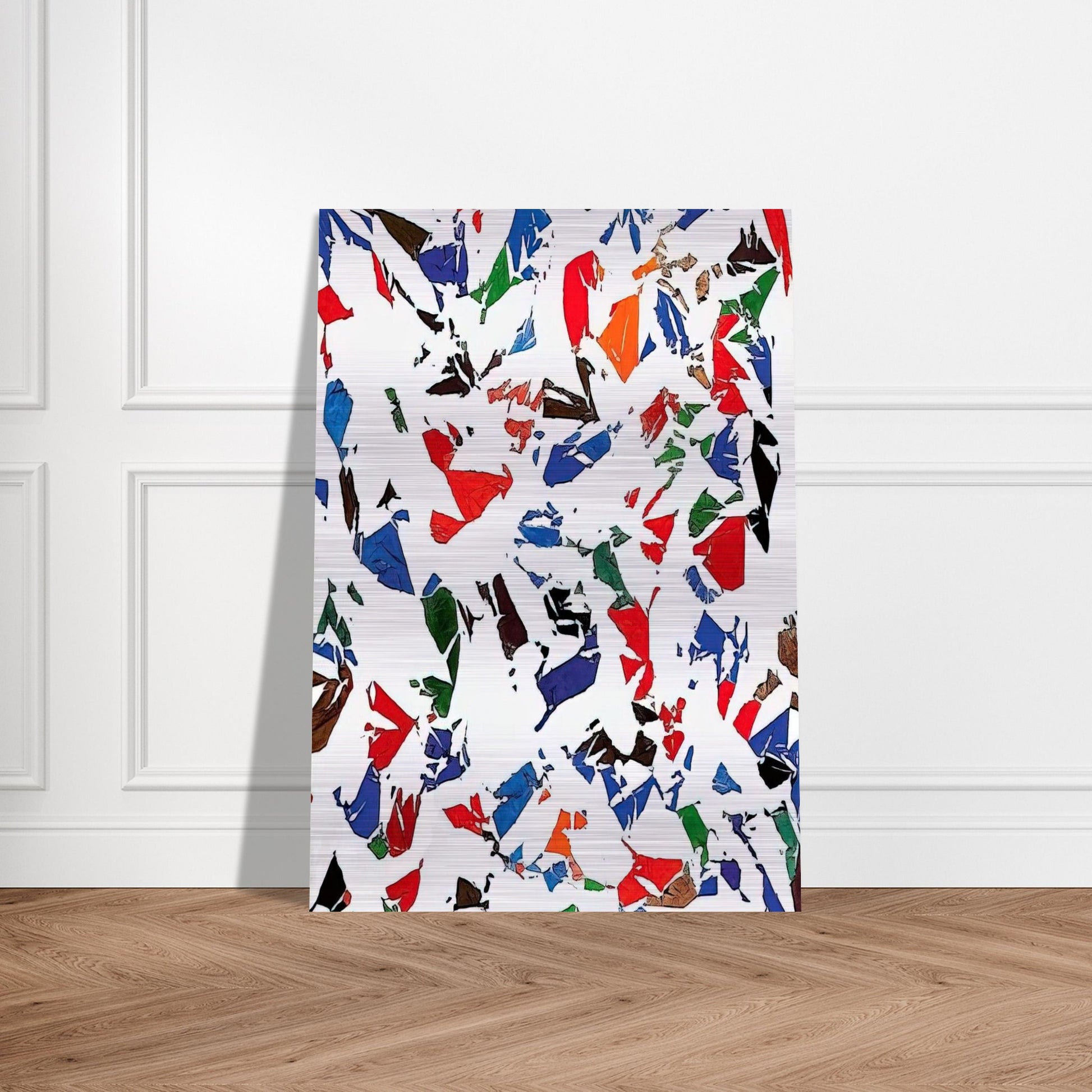 Blancs - 1973 - Simon Hantai Brushed Aluminum Print - 70x100 cm / 28x40 inches | Simon Hantai Aluminum Print | Simon Hantai Prints