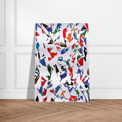 Blancs - 1973 - Simon Hantai Brushed Aluminum Print - 70x100 cm / 28x40 inches | Simon Hantai Aluminum Print | Simon Hantai Prints