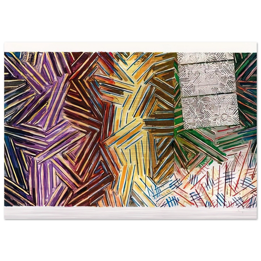 BETWEEN THE CLOCK AND THE BED 1989 0 - Jasper Johns Brushed Aluminum Print - 70x100 cm / 28x40 inches | Jasper Johns Aluminum Print | Jasper Johns Prints