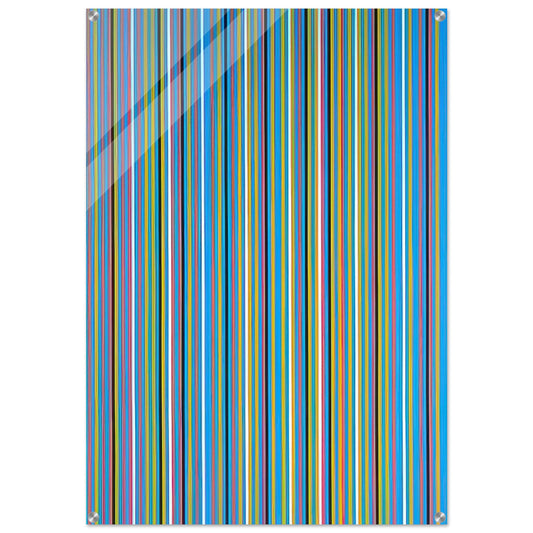 ACHEAN 1981 - Bridget Riley Acrylic Print - 70x100 cm / 28x40″ inches