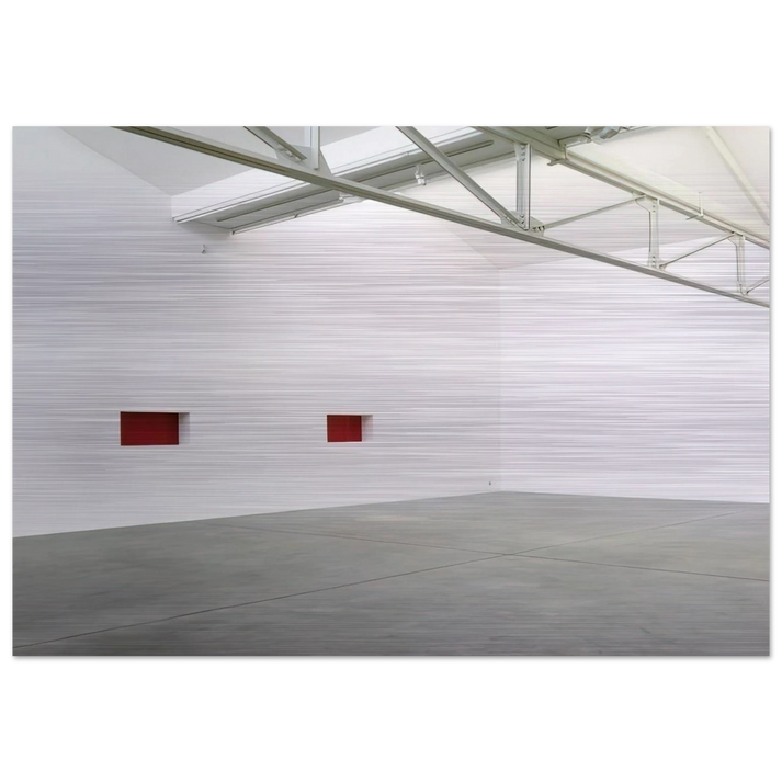 Untitled Wall Work - 1992 - Donald Judd Brushed Aluminum Print - 70x100 cm / 28x40 inches | Donald Judd Aluminum Print | Donald Judd Prints