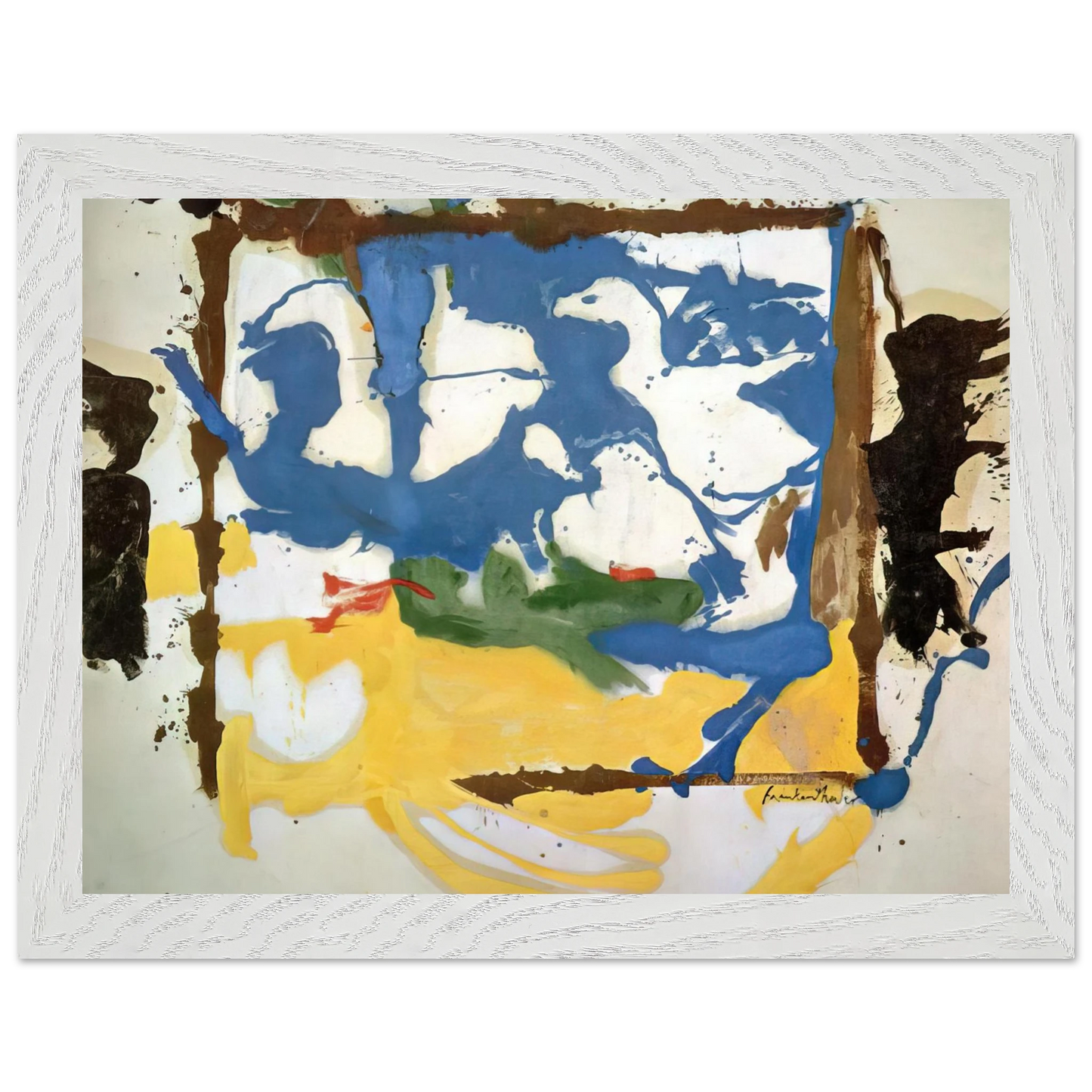 Helen Frankenthaler - Swan Lake #2 - 1961 Wall art - 70x100 cm / 28x40 inches - Fine Art Poster - -
