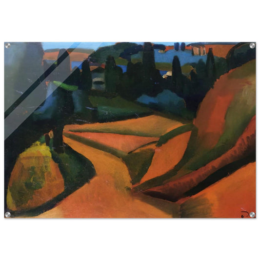 LANDSCAPE NEAR MARTIGUES 1908 - Andre Derain Acrylic Print - 70x100 cm / 28x40″ inches | Andre Derain Wall Art | Andre Derain Prints