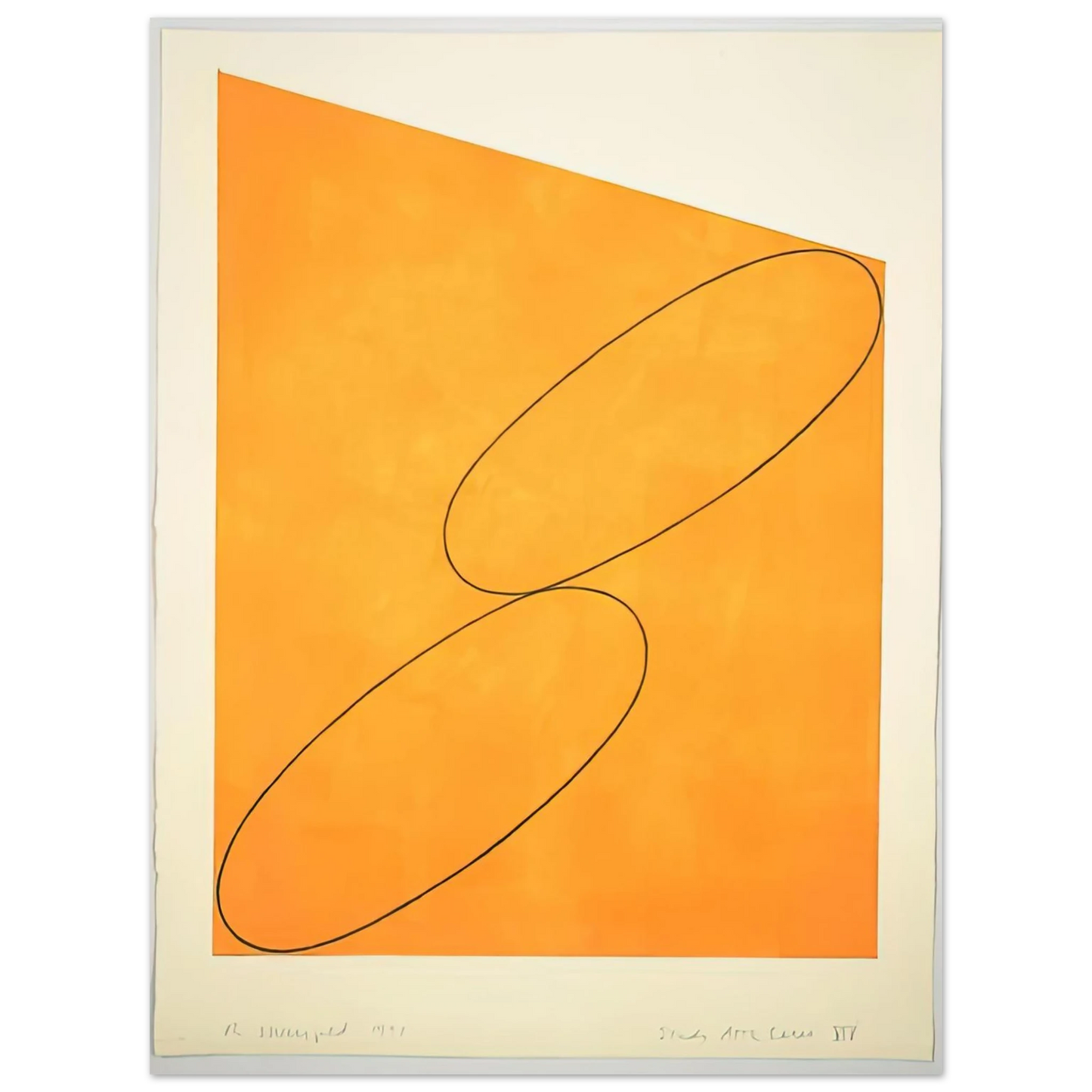 Robert Mangold - TUDY ATTIC SERIES XIV 1991 Fine Art Poster - Default Title