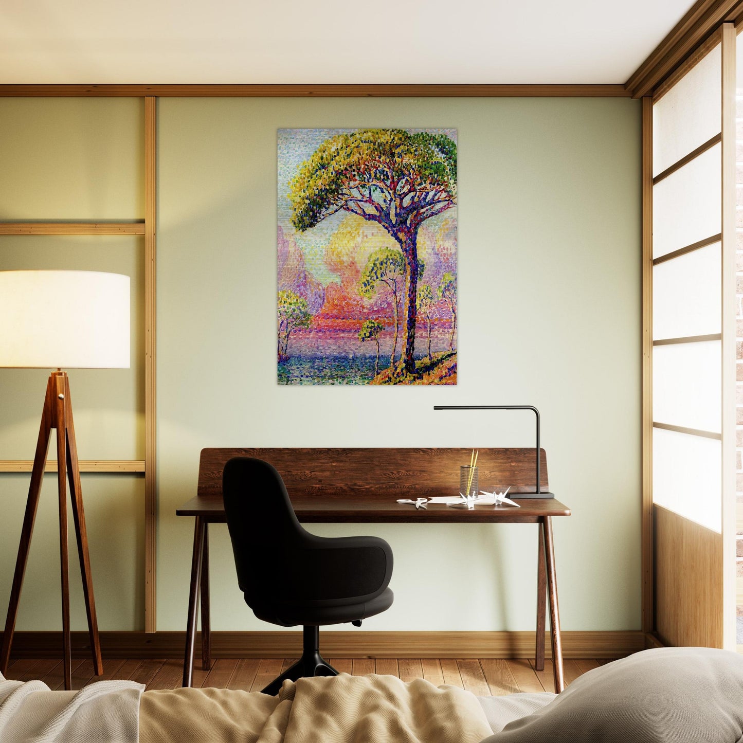 A Pine Tree - Henri-Edmond Cross Brushed Aluminum Print - 70x100 cm / 28x40 inches | Henri-Edmond Cross Aluminum Print | Henri-Edmond Cross Prints