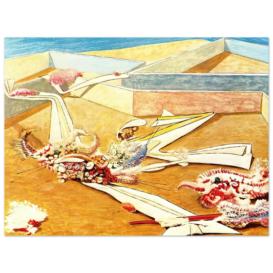 Max Ernst - Flying Horse Garden Fine Art Poster - Default Title
