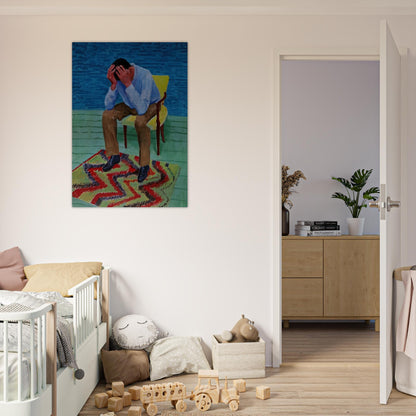 David Hockney - David Hockney Brushed Aluminum Print - 70x100 cm / 28x40 inches | David Hockney Aluminum Print | David Hockney Prints