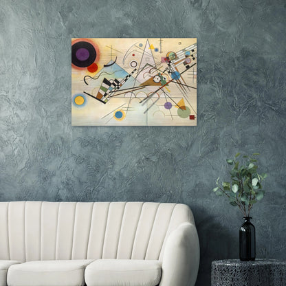 COMPOSITION VIII 1923 - Wassily Kandinsky Brushed Aluminum Print - 70x100 cm / 28x40 inches | Wassily Kandinsky Aluminum Print | Wassily Kandinsky Prints