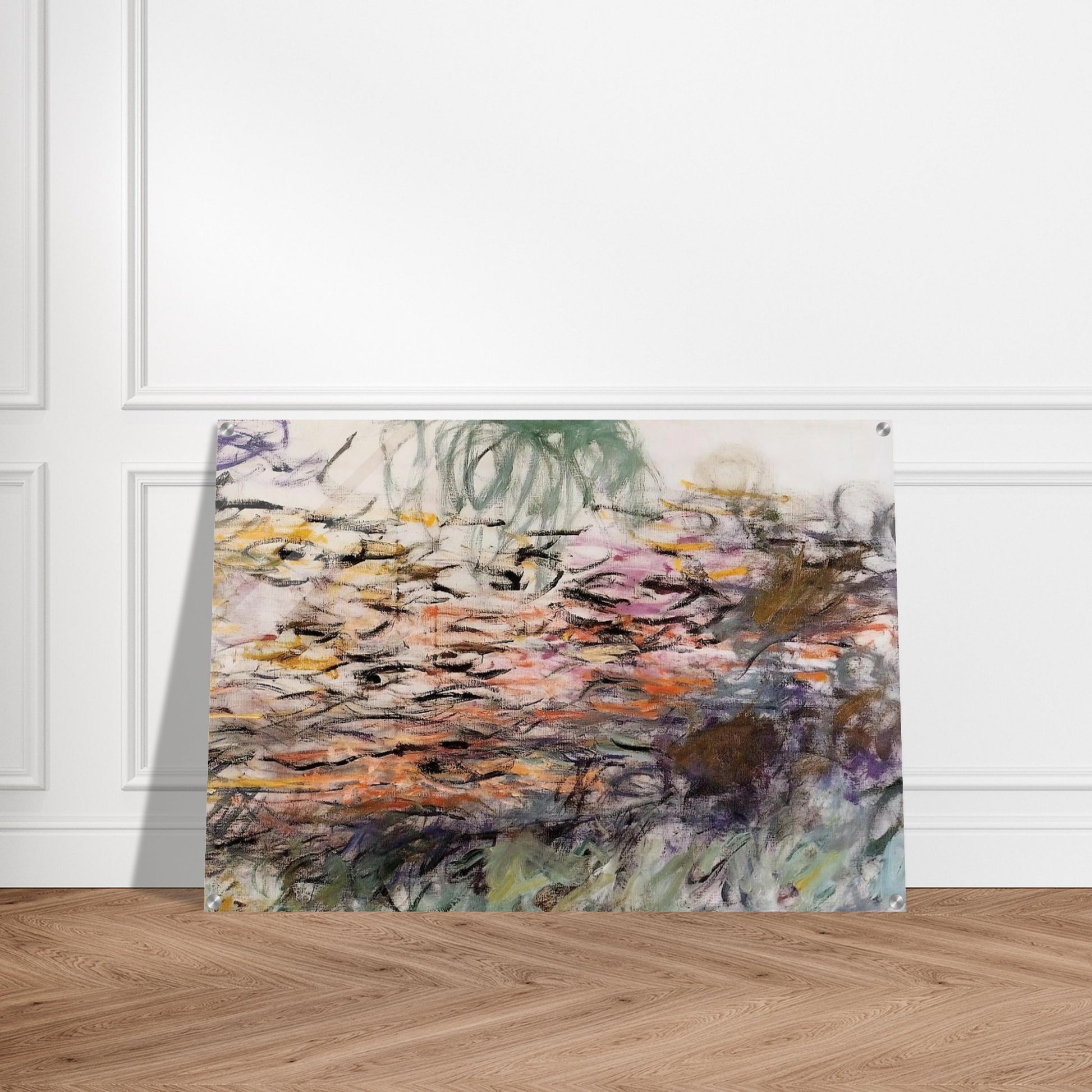 Water Lilies right half - claude monet Acrylic Print - 70x100 cm / 28x40″ inches