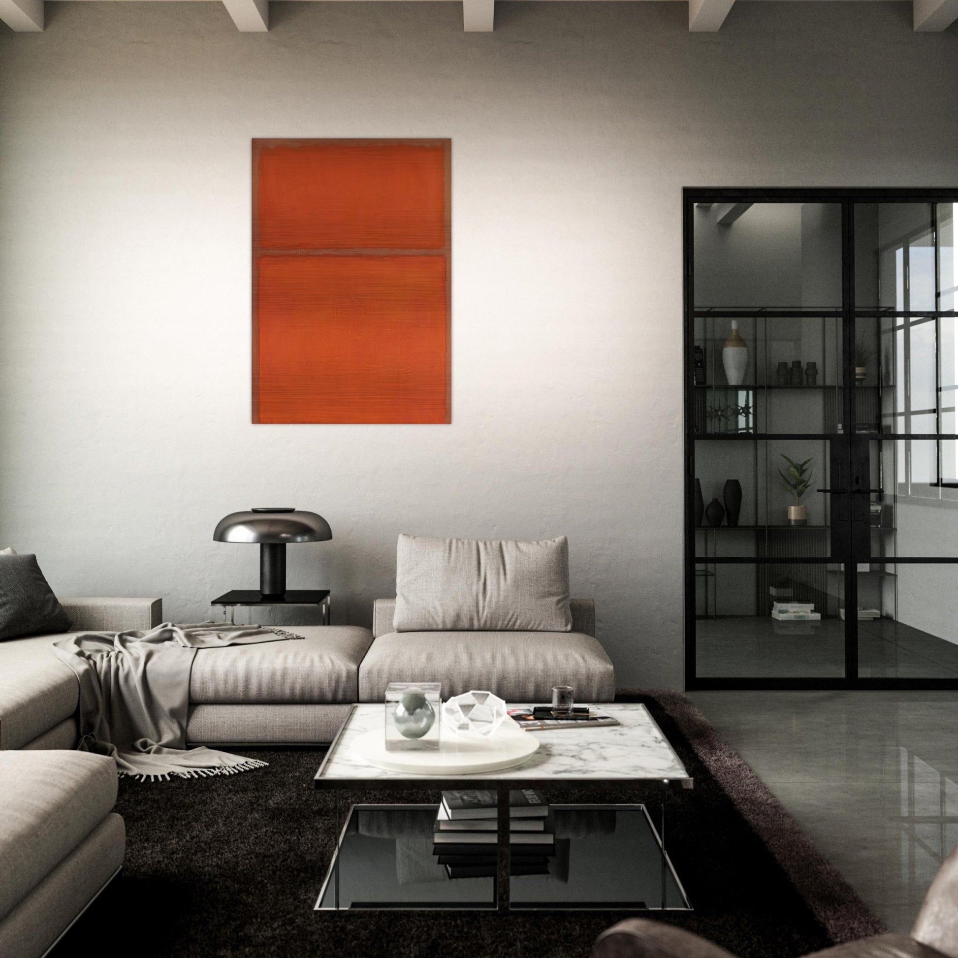 Untitled - 1961 - Mark Rothko Brushed Aluminum Print - 70x100 cm / 28x40 inches | Mark Rothko Aluminum Print | Mark Rothko Prints