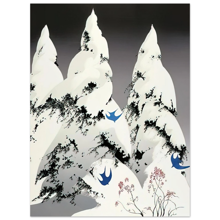 Eyvind Earle - Winter Pine  75x100 cm / 30x40inches Fine Art Poster