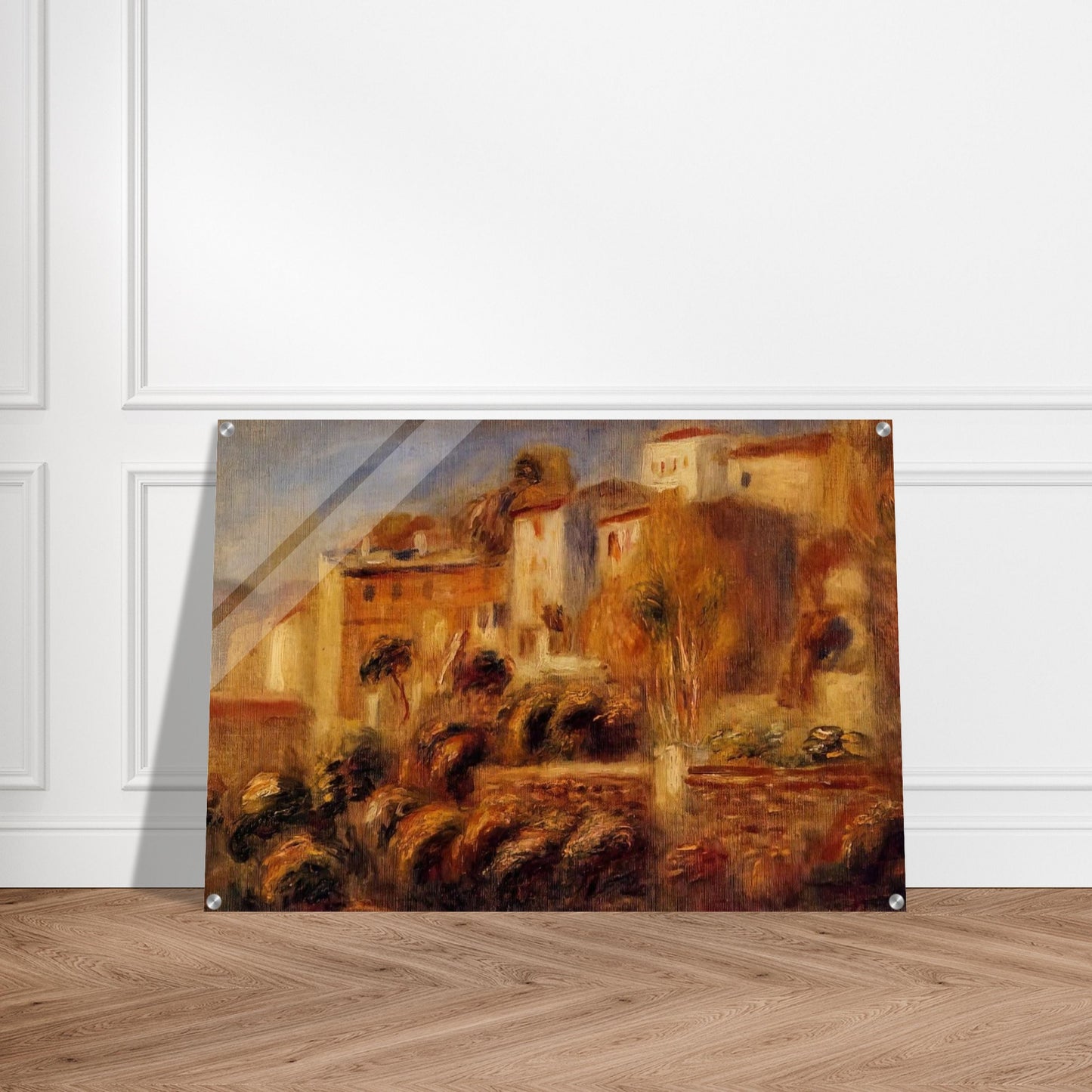 Houses at Cagnes - Pierre-Auguste Renoir Acrylic Print - 70x100 cm / 28x40″ inches