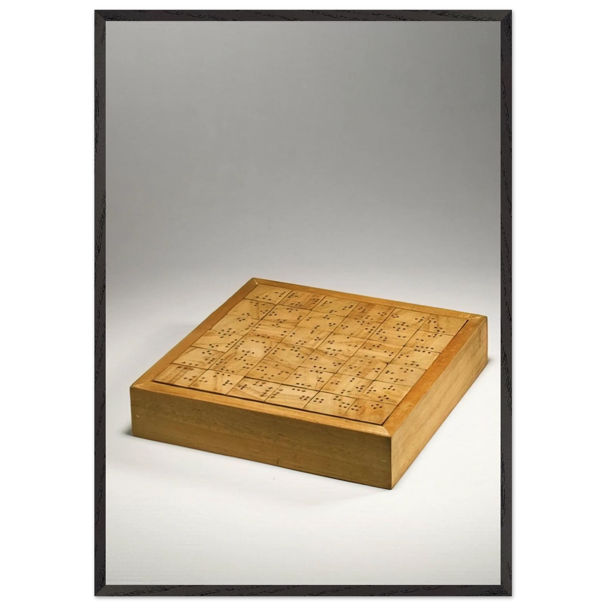 DAMA 1968 - Alighiero Boetti Framed Art Print – Black Wooden Frame - Default Title - -Framed Art Print