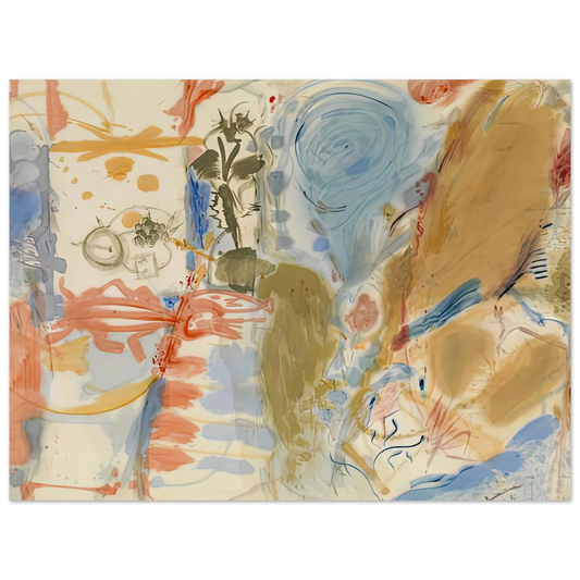 Helen Frankenthaler - Western Dream, 1957- Wall Art - 21x29.7 cm / 8x12" - Fine Art Poster - -