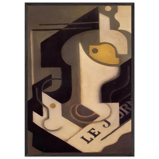 LEMON - Juan Gris Framed Art Print – Black Wooden Frame - Default Title - -Framed Art Print