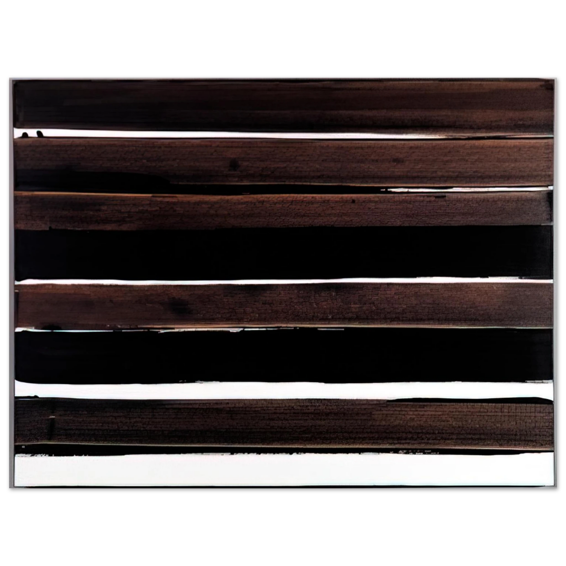 Pierre Soulages - A-Walnut Stain - 2004 Fine Art Poster - Default Title