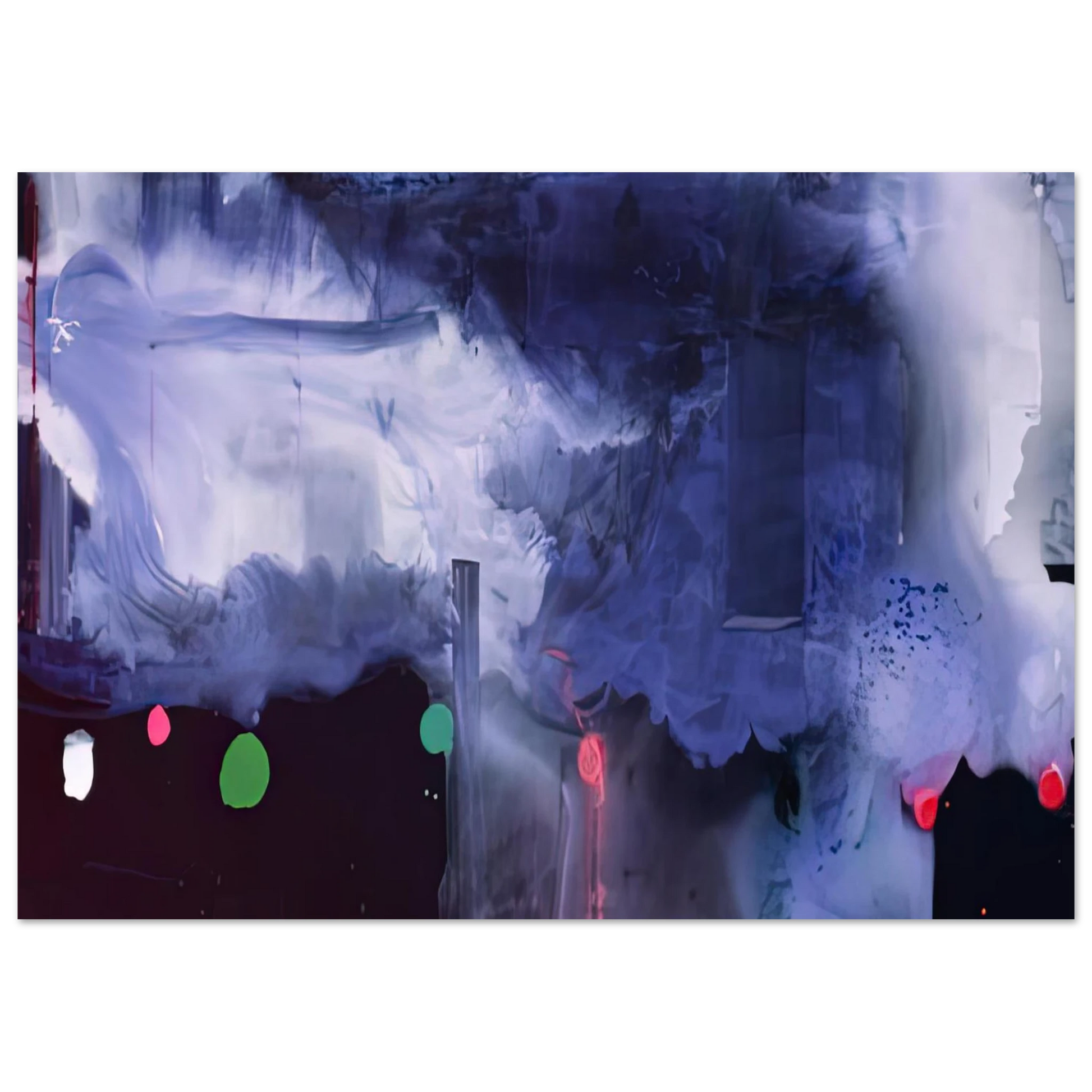 Helen Frankenthaler - Star Gazing, 1989- Wall Art - 30x40 cm / 12x16 inches - Premium Wooden Framed Poster With Fine Art Paper - Wood frame